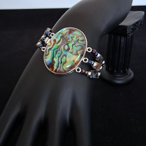 Collana, bracciale e orecchini in abalone Bracelet