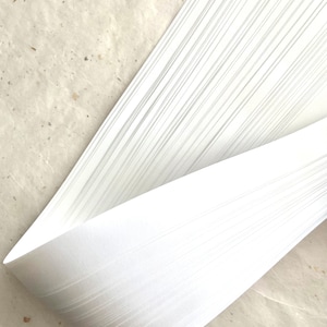 Strisce di carta a forma di stella bianca ~ di Froebel, ornamenti origami, originali, classici, fai da te, progetti artigianali di tessitura