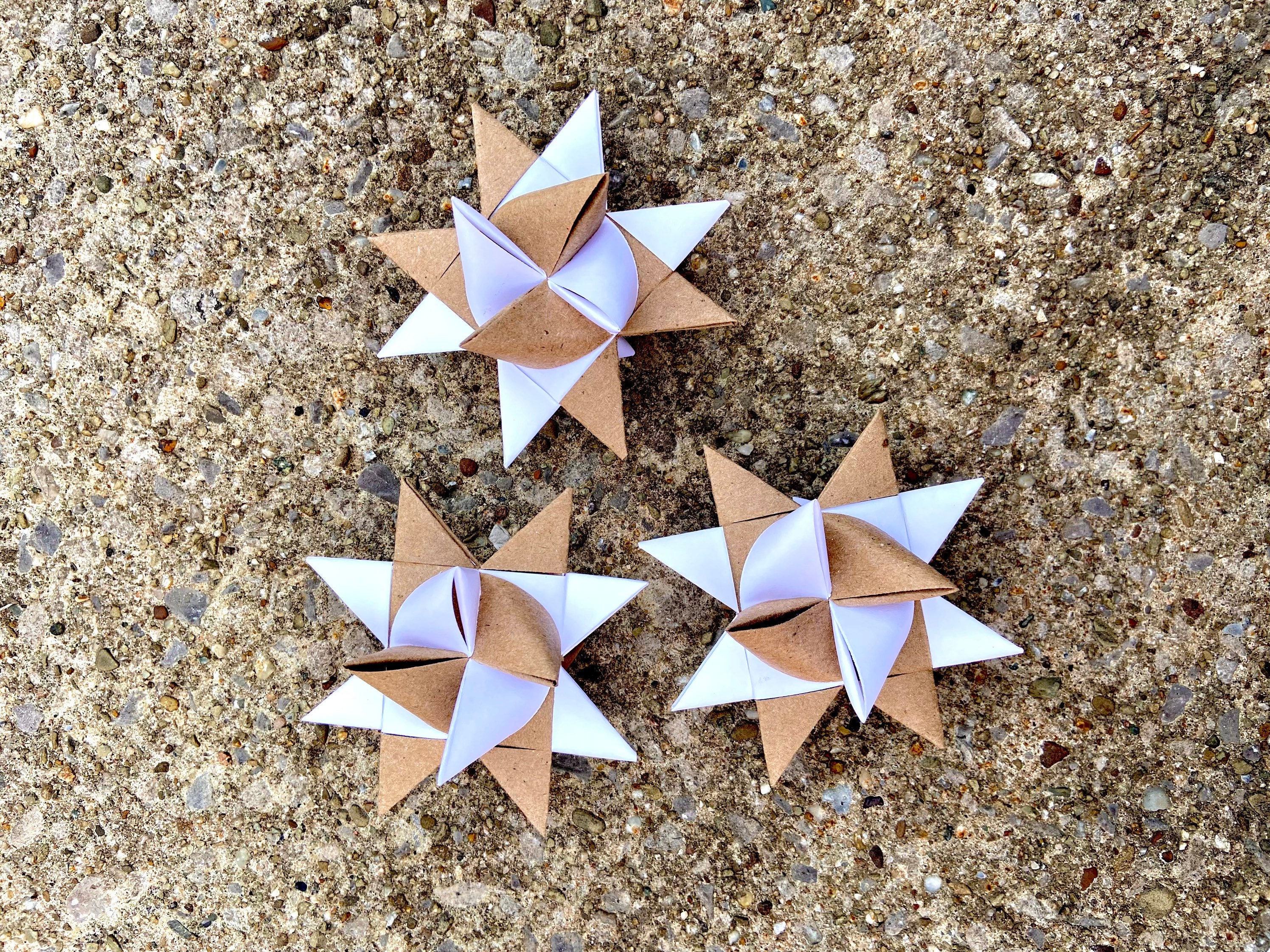 Kraft Froebel Moravian German Star Paper Origami Ornaments Rustic DIY  Weaving Craft Projects 50 Strips 