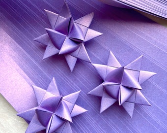 Violet Satin Shimmer~ Froebel Paper Strips (50ct)