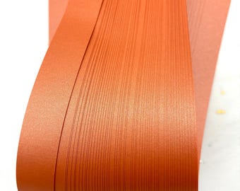 Orange Flame Shimmer~ Froebel Paper Strips (50ct)