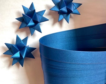 Blue Satin~ Froebel Star Paper