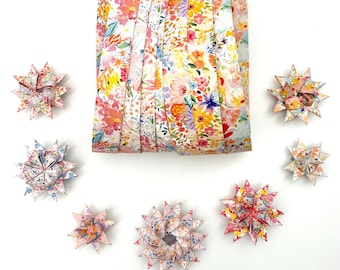 Watercolor Flowers~ Froebel Paper Strips (50ct)