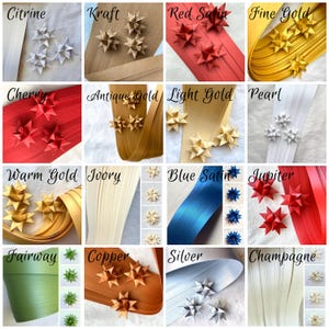 Morawskie papierowe gwiazdki ~Jasnobiałe (Wybierz kolor i rozmiar) zdjęcie 7