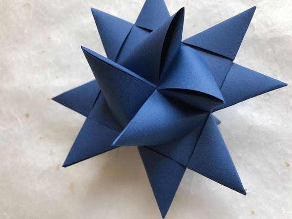 Marine Mährischen Deutsch Fröbel Stern Papier 52 Streifen