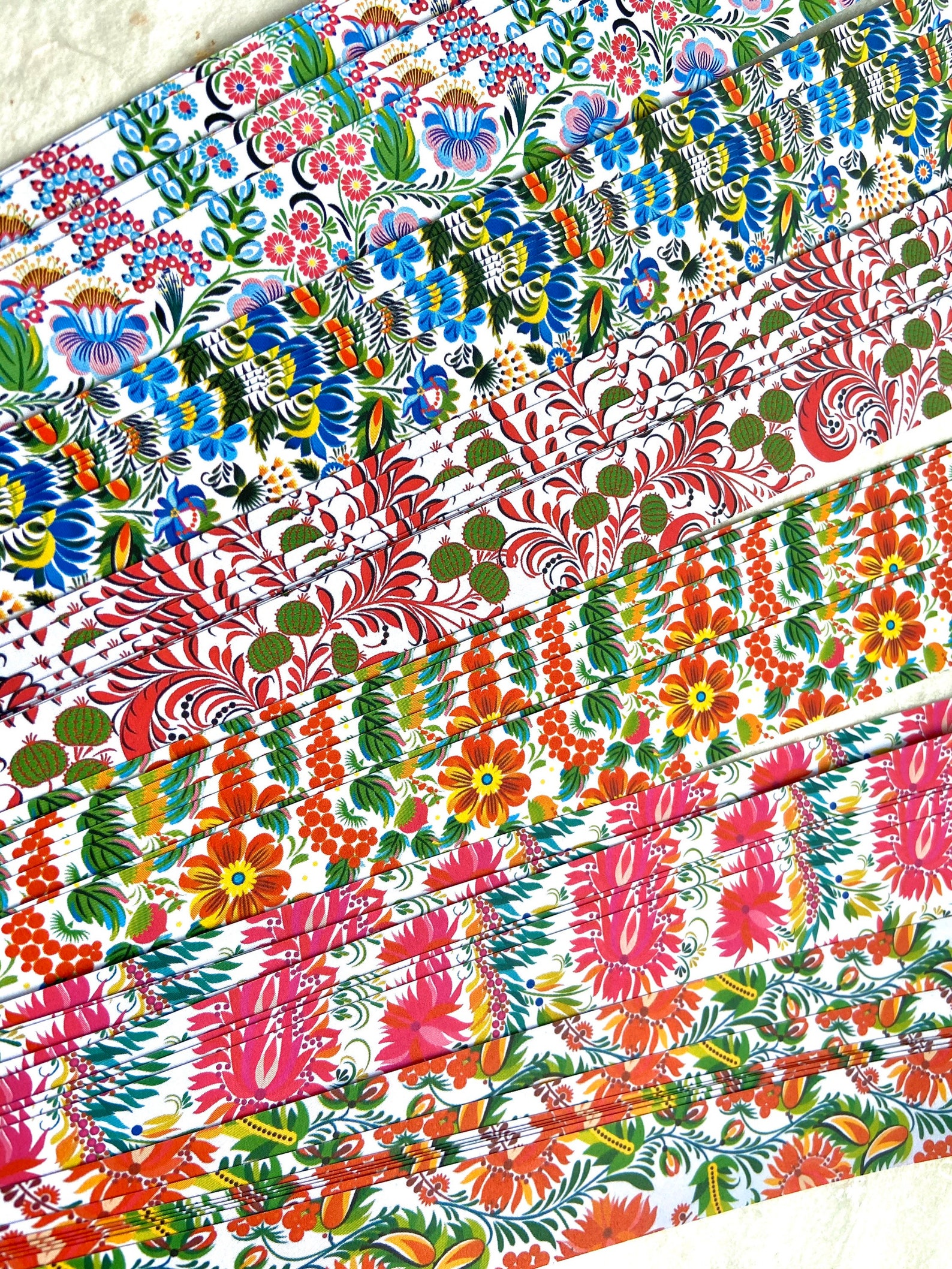 Folk Art~ Froebel Star Paper (48 strips)