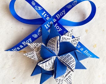 Custom Baby Shower Star Ornament (2.5 inch)