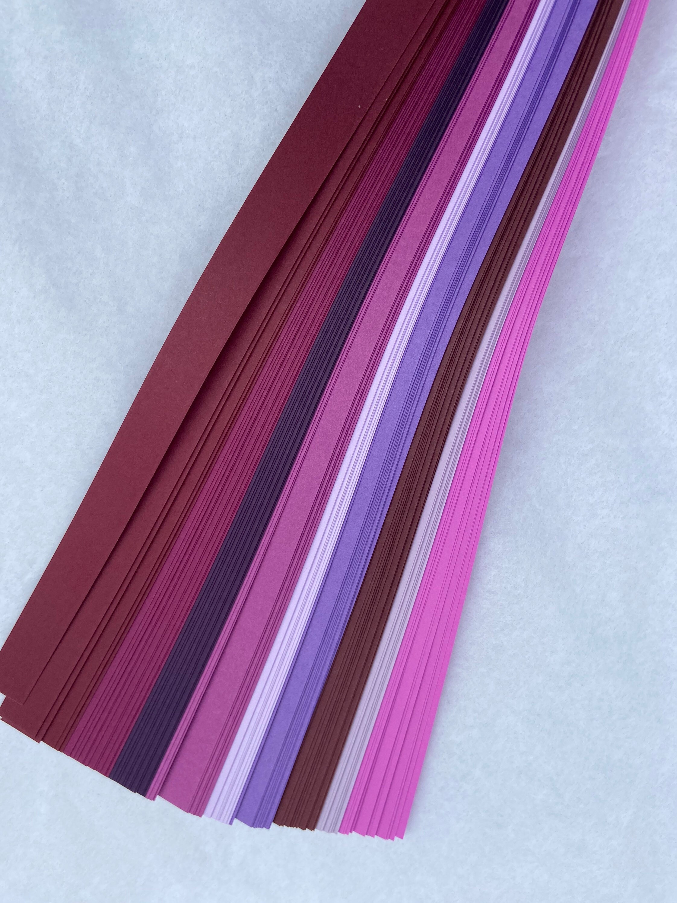 Shades Purple Lucky Star Paper 100 strips Etsy