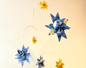 Starry Night~ Origami Paper Stars Mobile