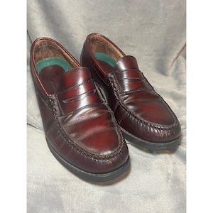 Men\'s Brown Leather Penny Loafers brand: “Red Shoe” Genuine Men’s Size 7½ Red Shoes | Men main image 3