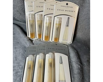 ISSEY MIYAKE L&#39;Eau D&#39;Issey Perfume 7pc Lot Sample Vials Edt Edp 1.2ml Sealed
