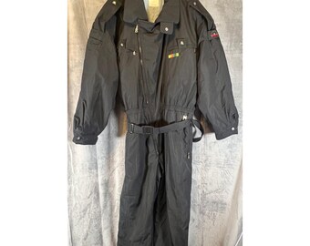 VINTAGE 80s 90s Bogner Black Ski Suit - Etsy