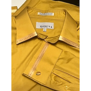 Gold Dress Shirt Men - Etsy