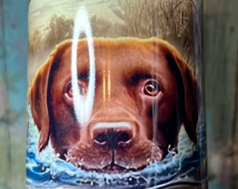 Labrador Retriever 20 oz Hunting Fishing Travel Hot Drink Cold Gift Tumbler Sublimation Crazy Goat Company