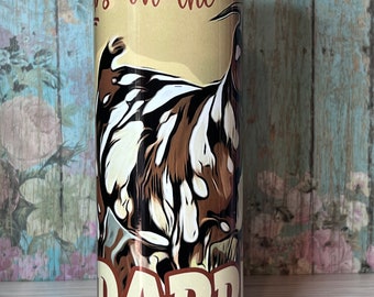 Dibbles on the Dapple Goats Farm Life FFA Gift Drinks Cold Hot 20 oz Tumbler Sublimation Crazy Goat