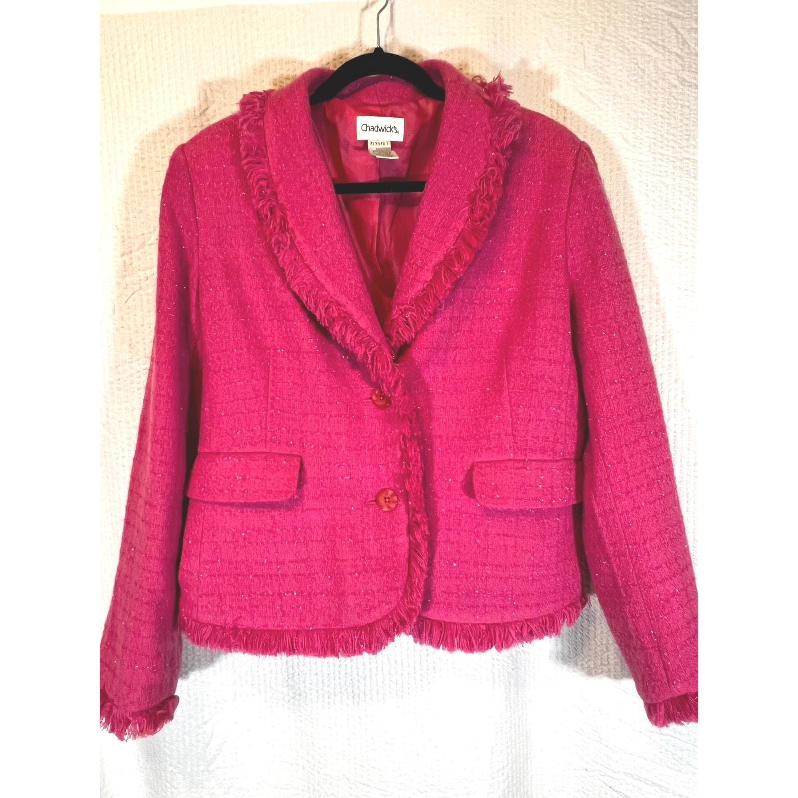 【新品未使用】Fringe tweed Jacket laubeblanc Fringe tweed Jacket – L'AUBE BLANC