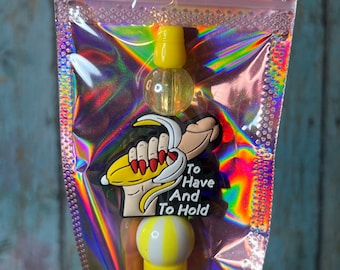 To Have To Hold Sassy Playful Beaded Pen Refill Writer Sexy Trashy Bold Silicone Bubblegum