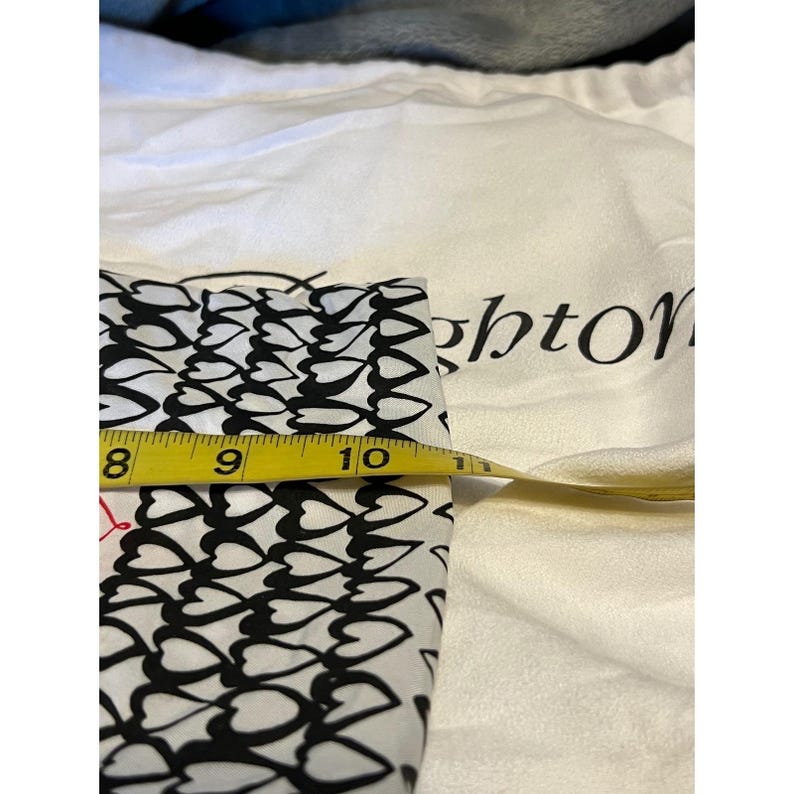 Brighton Dust Bag Lot 3 White Logo Heart Print Drawstring Storage Pouches image 3