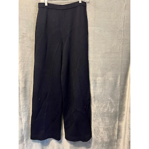 Pantalon Plissé St. John – Taille 4, Bleu Marine, Laine, Poches Latérales, Occasion TB