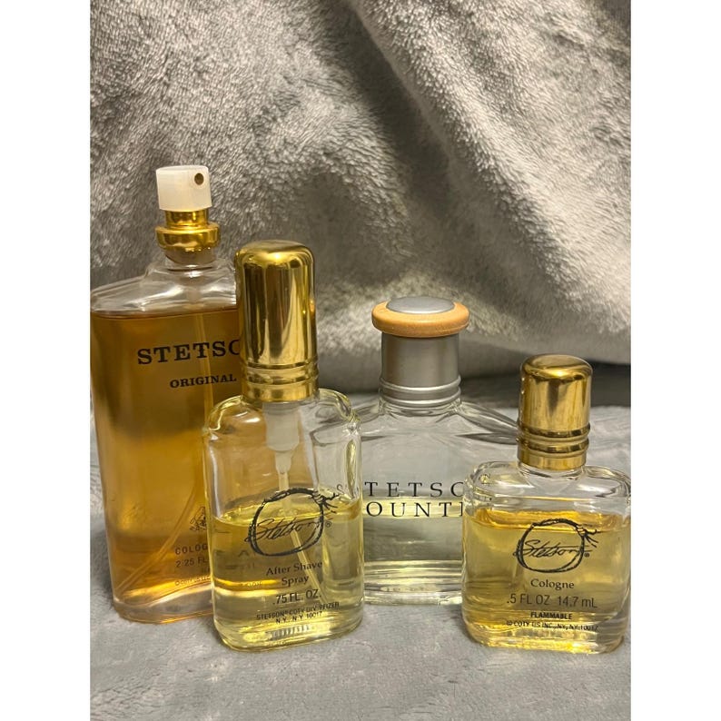 Stetson Cologne & After Shave Lot 4pc Country Original Spray Vintage image 1