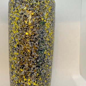 LIQUID THERAPY U Decide What Gets Hidden Inside This Gold Glitter Tumbler OOAK image 2