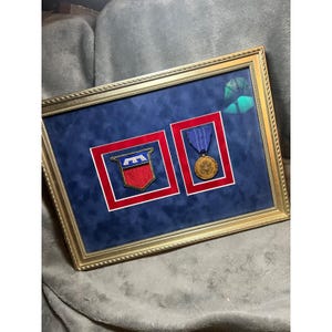 U.S. Army 76th Infantry Division Patch Medal Shadow Box Liberty Vintage Display