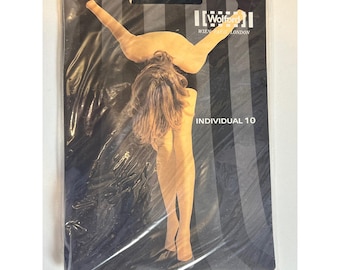 Wolford Individual 10 Black Tights Pantyhose Strumpfhose Collant Large