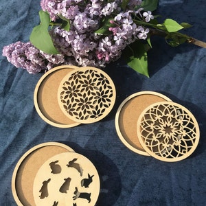 Sous verres en bois image 5