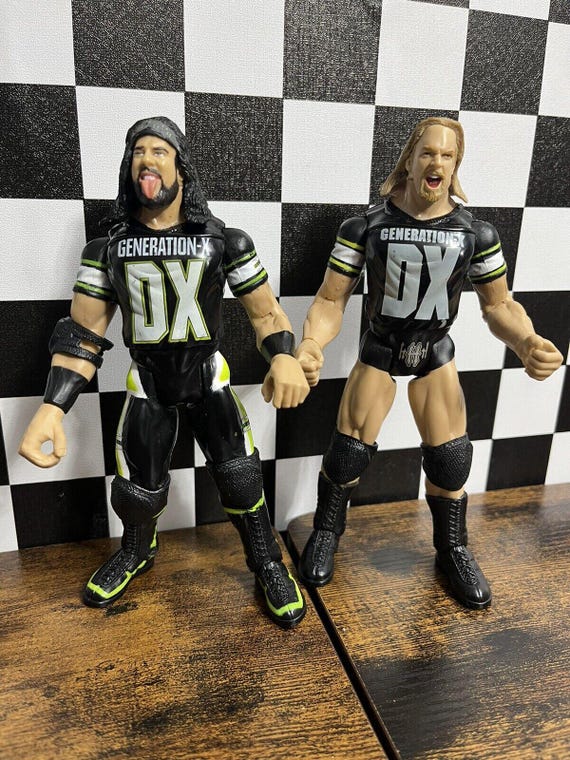 WWF Jakks Wrestling 1999 Figure TTL Tron House of Pain X-pac and