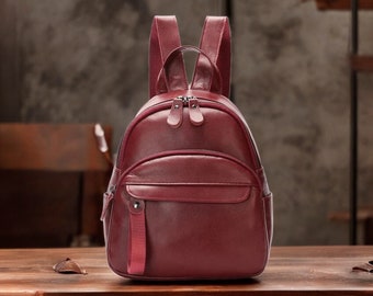 Handmade Genuine Leather Backpack | Elegant and Functional | Modern Design - Unisex | women backpack. | Leather Backpack. | backpack. | bag.