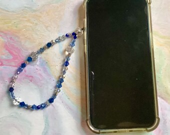 Beaded Phone Wristlet Using Swarovski Crystals