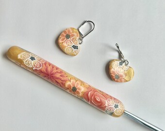 Crochet Hook, Polymer Clay, Bates size F