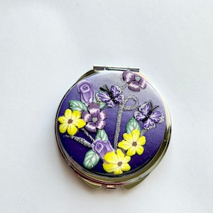 Compact Double Mirror, Polymer Clay