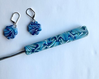 Crochet Hook, Polymer Clay, Bates size F