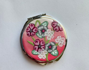 Compact Double Mirror, Polymer Clay