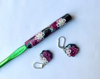 Crochet Hook, Polymer Clay, Bates size K