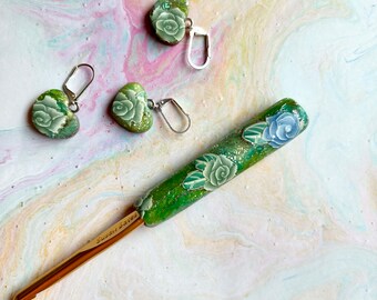 Crochet Hook, Polymer Clay, Bates G