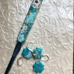 Crochet Hook, Polymer Clay, Size K