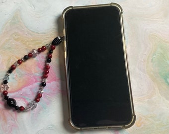 Beaded Phone Wristlet Using Swarovski Crystals