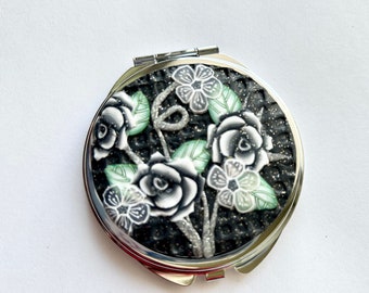 Compact Double Mirror, Polymer Clay