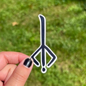 Adhesivo de 2 pulgadas con el logotipo de Hunter inspirado en Bloodborne, de alta calidad, superbrillante, resistente al agua