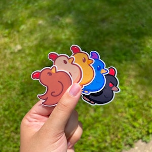 Stardew Valley Inspired 2 inch Chicken Stickers | High Quality | Vibrant Colors | Super Glossy | Water Resistant