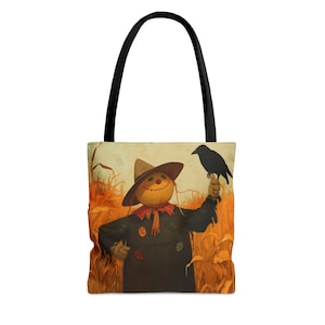 The Scarecrow of Oz Tote Bag - Large Medium Small Faith Art Bag - Fantasy Art purse - Double Sided - Wizard of Oz Art - All Over Print