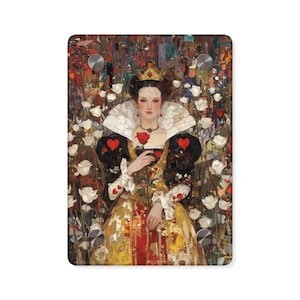 Hartenkoningin acryl muurkunst paneel - klaar om op te hangen acrylprint - Alice in Wonderland - Fantasy Fairy Tale Art Print - rode koningin