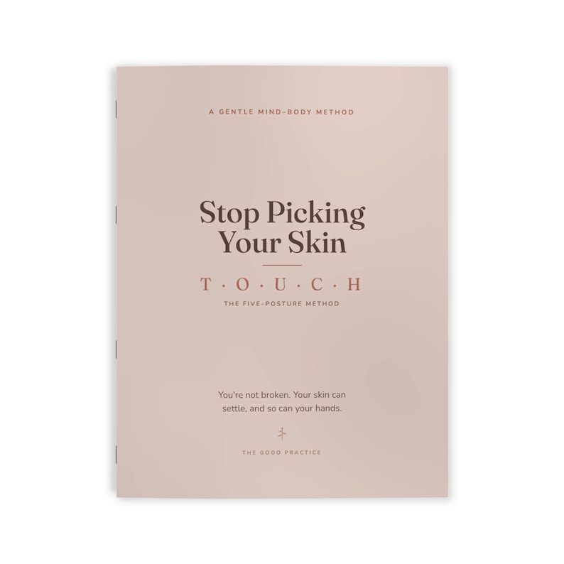 Stop Picking Your Skin — Color Workbook for Dermatillomania & BFRB, Gentle Mind-Body Method, 56-Day Habit Tracker (Printed Paperback) image 1