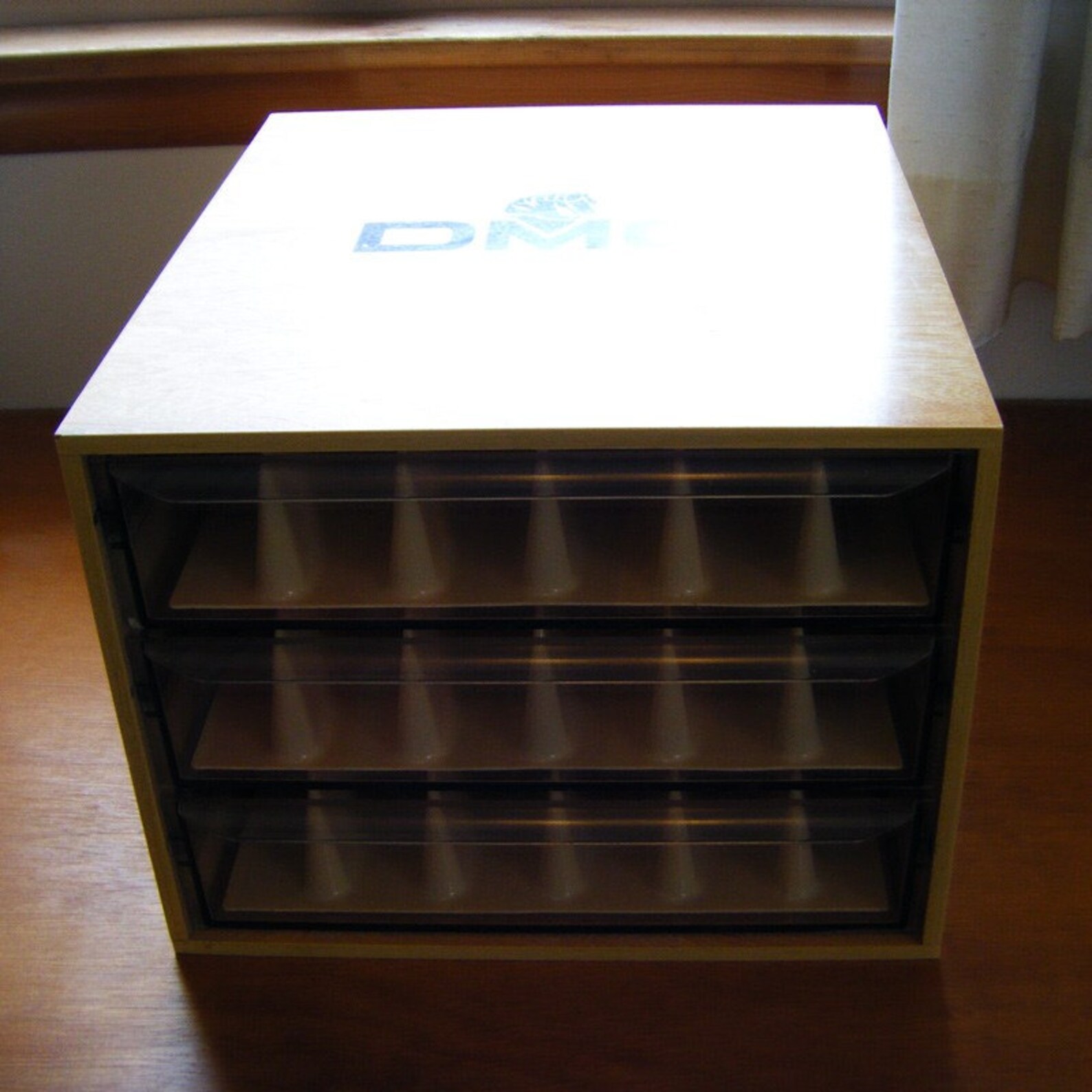 DMC Wooden Floss Storage Box Etsy