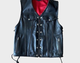 Classic Leather Vest for Men's Fashion Timeless Style Gift for Men's Real Vintage Leather Vest Men's Clothing Gift for Party lovers Gifts.