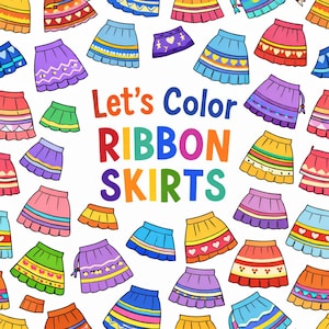 Design My Ribbon Skirt Coloring Book