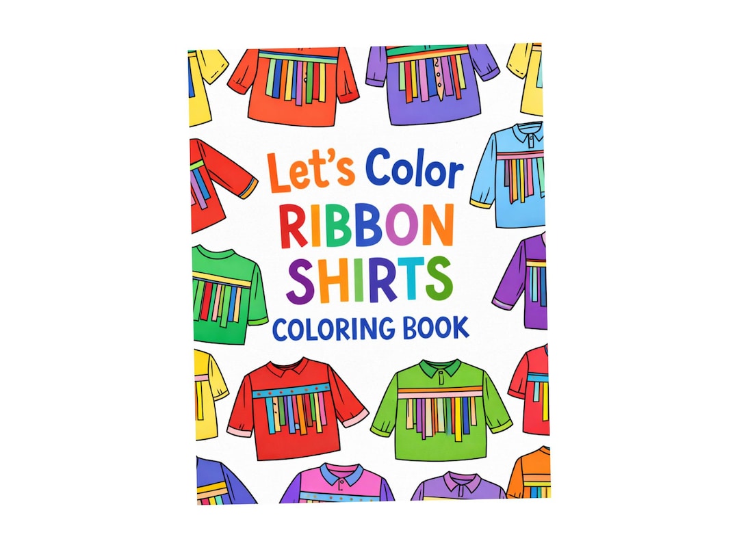 Color Ribbon Buch Design My Ribbon Shirt Coloring Book - Etsy