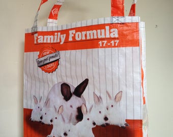 Reusable feed bag tote- rabbit - by CarterSafari